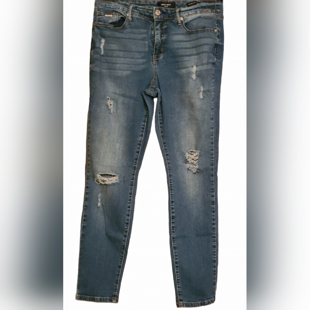 Nine West size 10 blue jeans 👖 - Picture 5 of 11